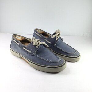 Sperry Top-Spider Boat Shoes Men Size 12 Blue Lace-Up Low Top Nautical